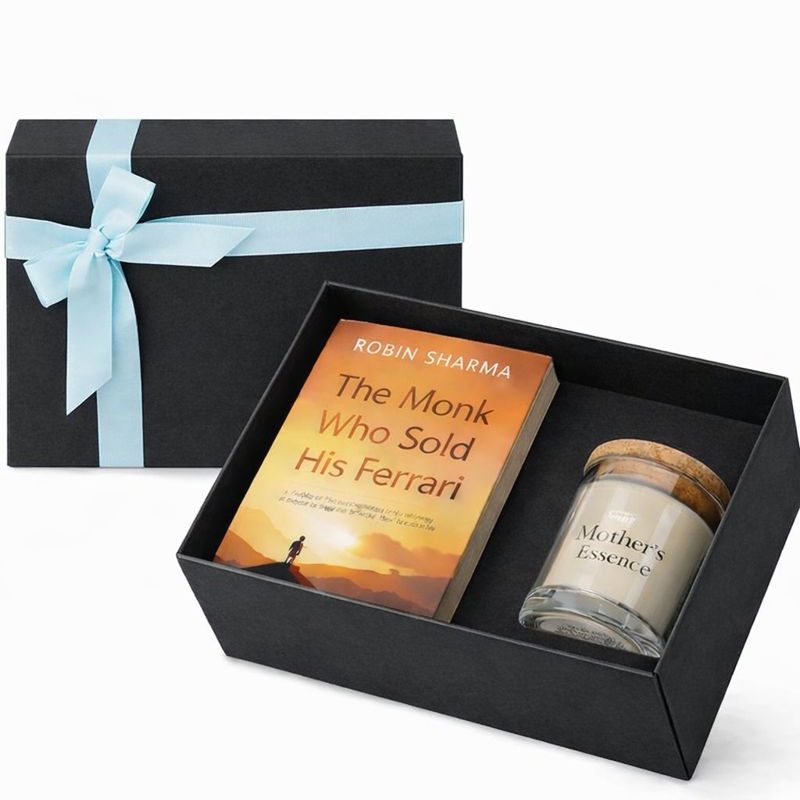 Mother’s Essence – The Thoughtful Reader’s Retreat - Reading Companion Gift Set – Book & Rose + Oud Scented Candle