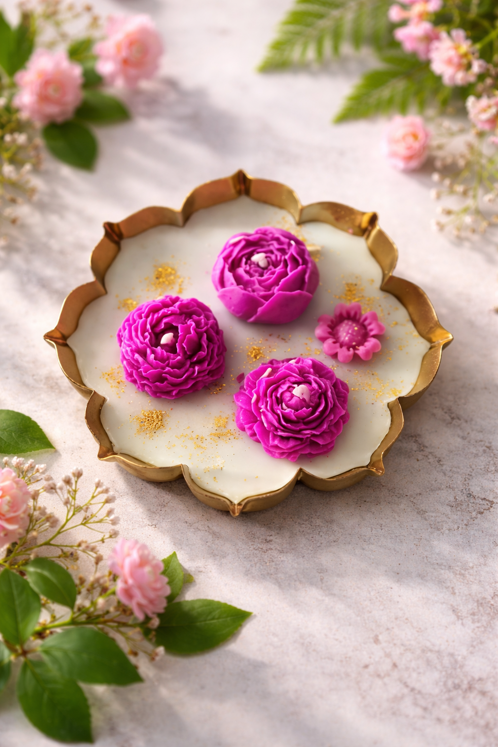 4.5-inch Royal Lotus Urli Candle