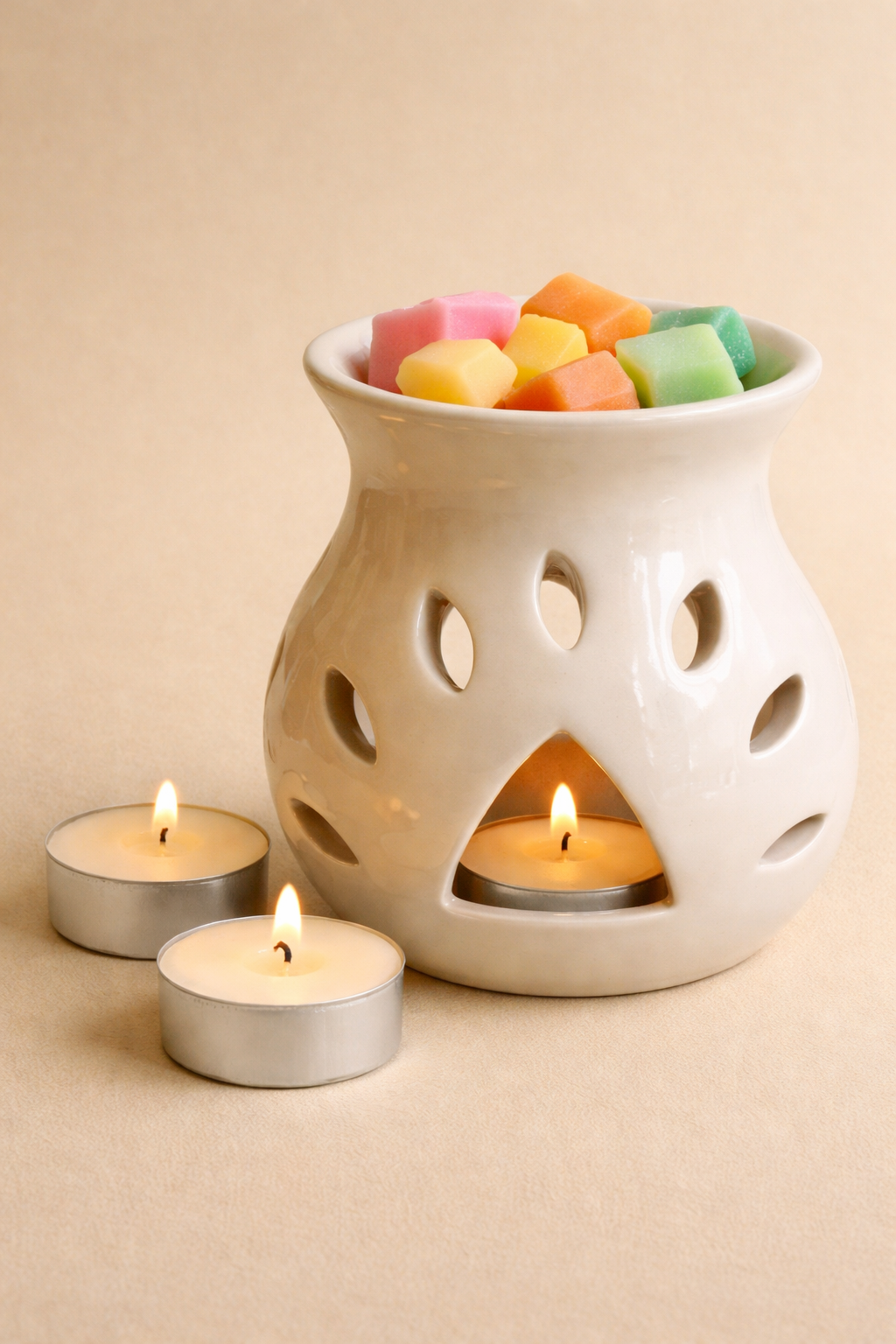 Ceramic Wax Melt Diffuser Set- Royal Rose Aura