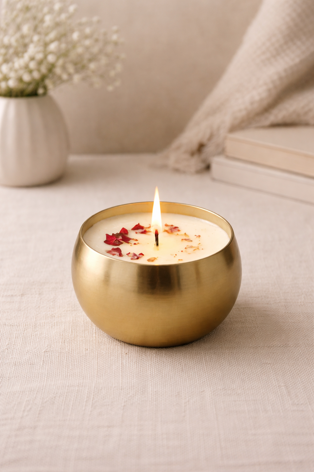 Golden Rose  – Luxury Urli Candle