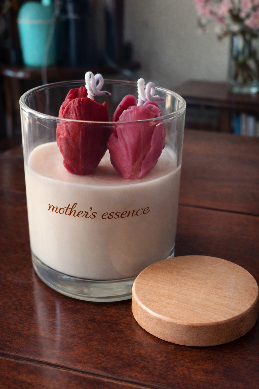 Twin Tulip Elegance Candle (420 ml)