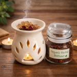 Organic Camphor Diffuser & Creamic Diffuser Gift Set