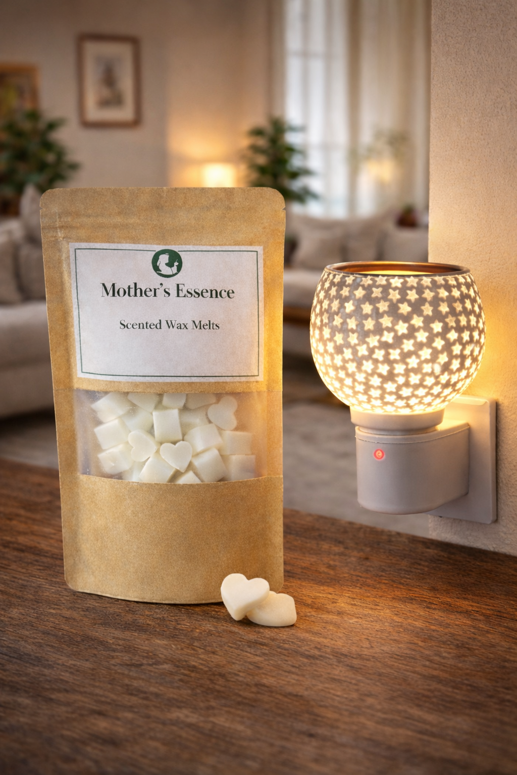Organic Rose Wax melt Electric Diffuser Set